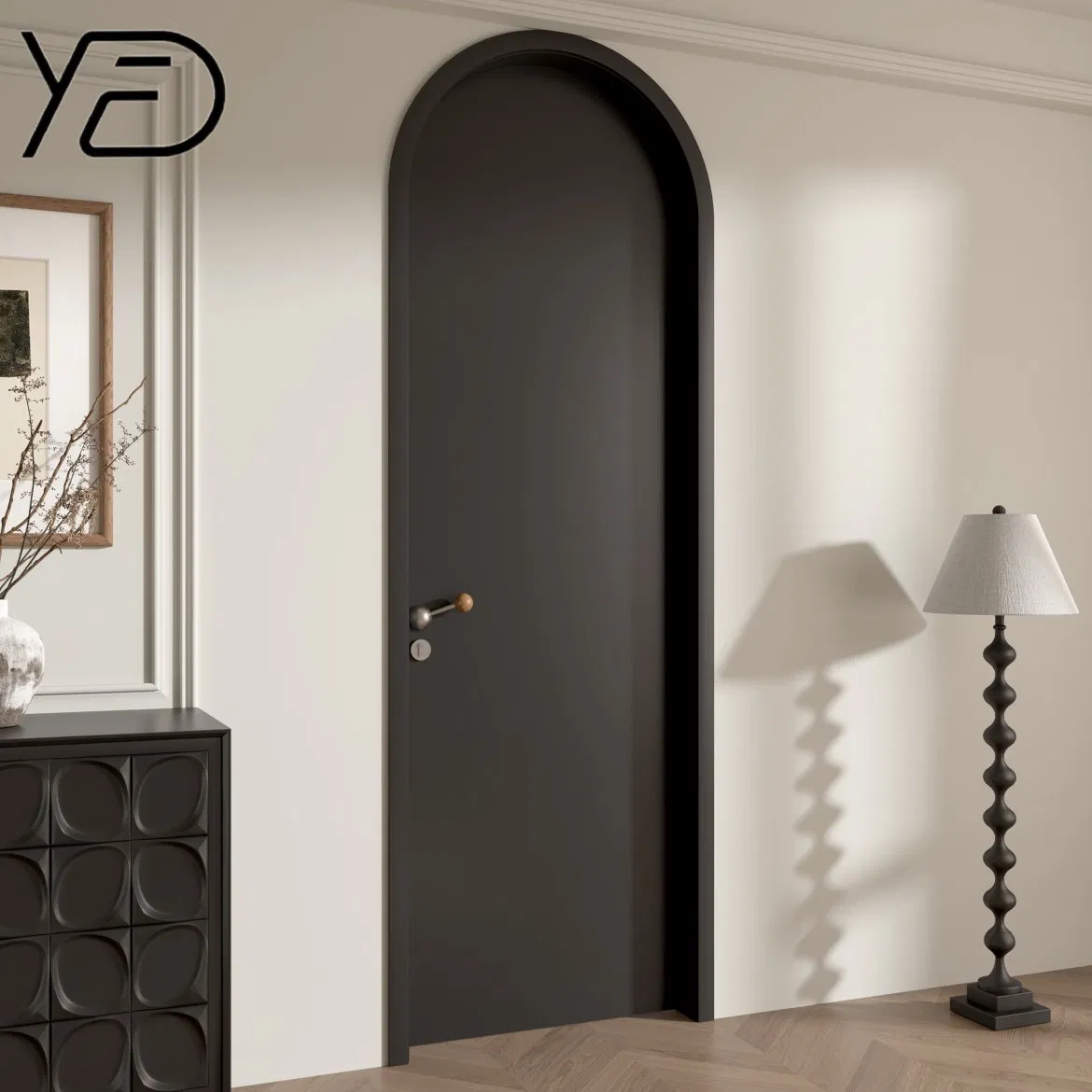 Customized Fireproof Melamine Surface Fire Prevention Emergency Safety Security Fire-Rated Solid Wood Fire Wooden Composite Interior Door