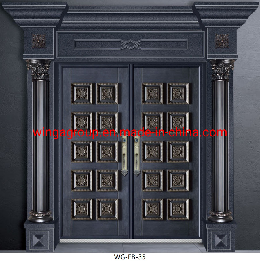 with Pillar Frame Explosion Proof Aluminum Cast Copper Door Wg-Fb-49