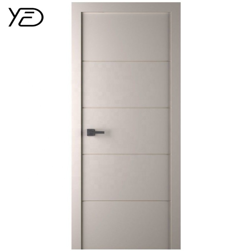Latest Design Wood Door Carved PVC HDF MDF Veneer Waterproof Simple Designs Laminated Doors and Frames for Home Office School
