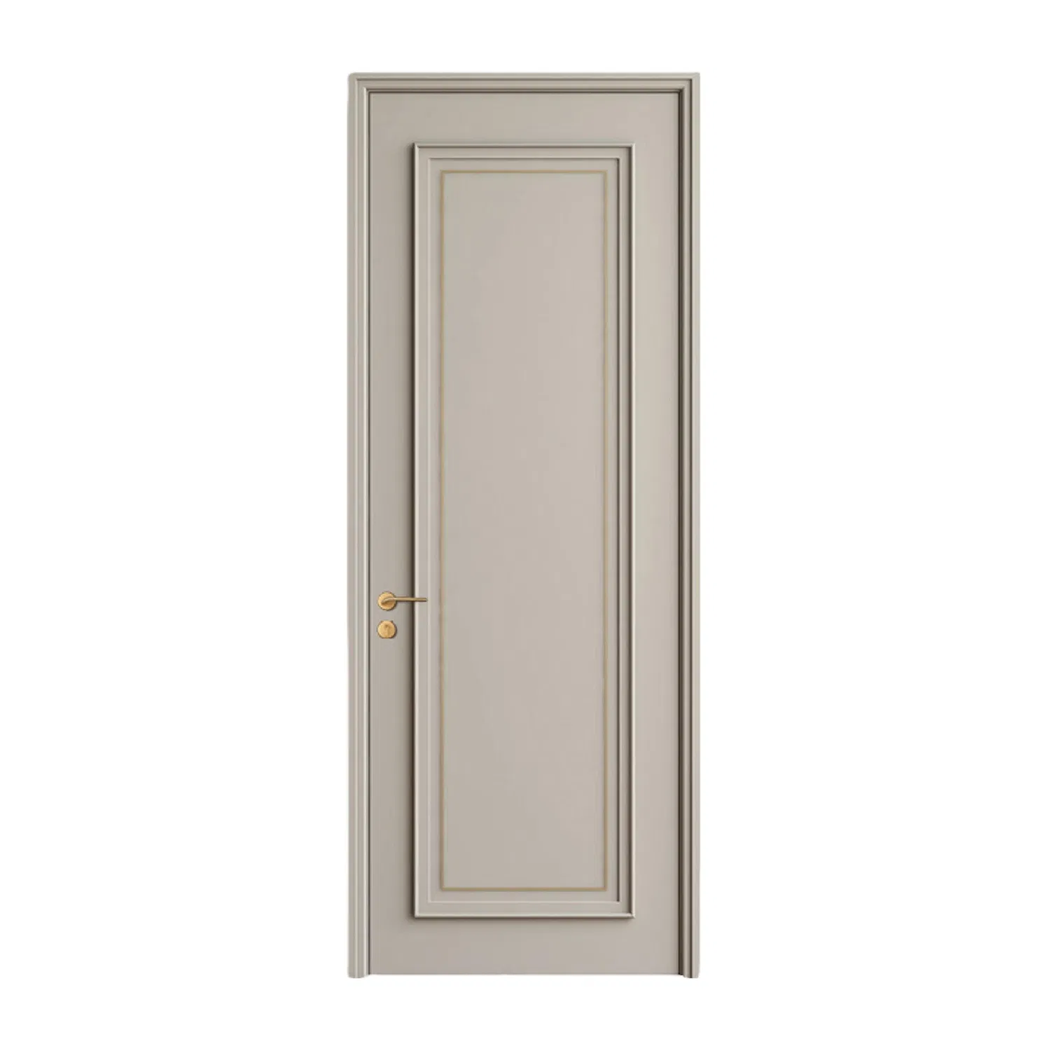 Internal Acoustic Wooden Interior Door Laminated MDF PVC Door for Apartment, Hotel, Hospital, School