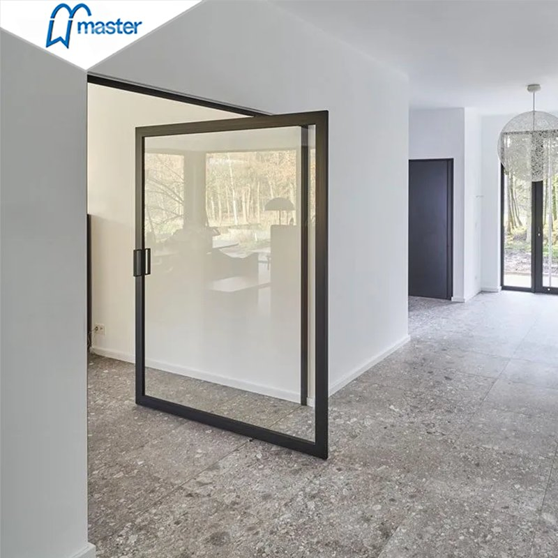 High Quality Factory Customize Partition Glass Pivot Door Aluminum Pivot Door Casement Door