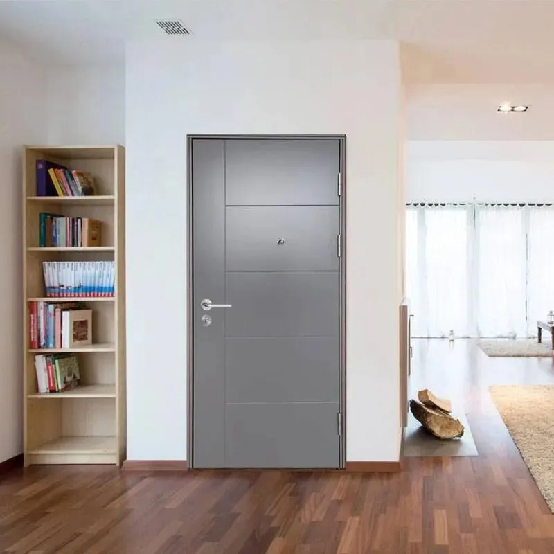 Grey PU Lacquer Wooden Door