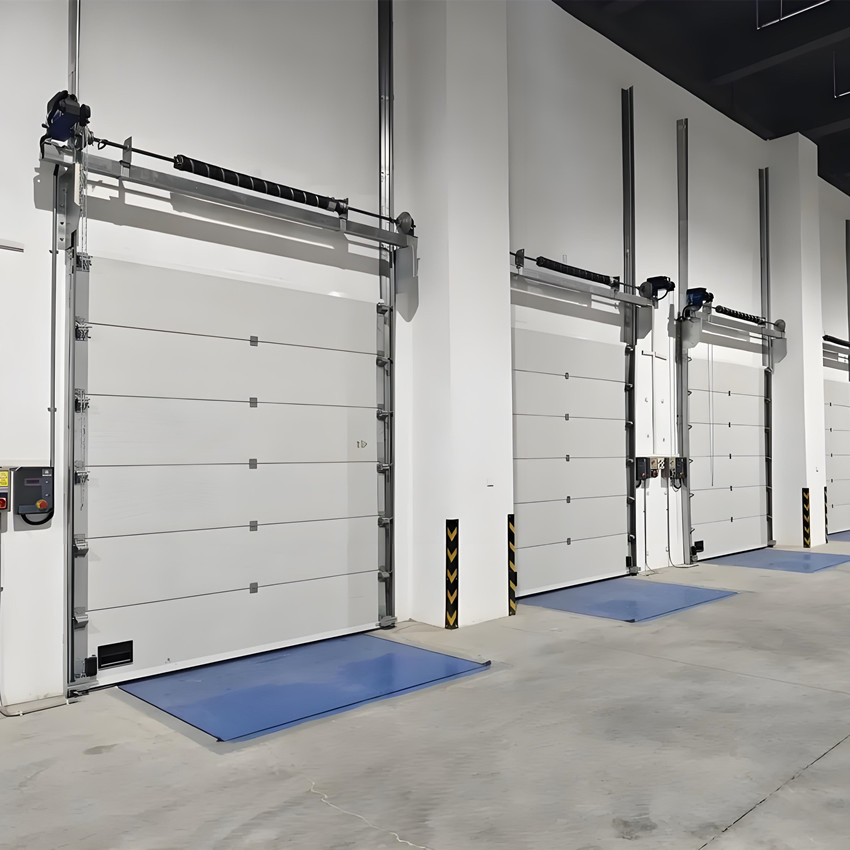 Industrial Automatic Overhead Steel Thermal Insulated Vertical Lifting Roll up Metal Exterior Garage or Sectional Door for Warehouse and Loading Docks