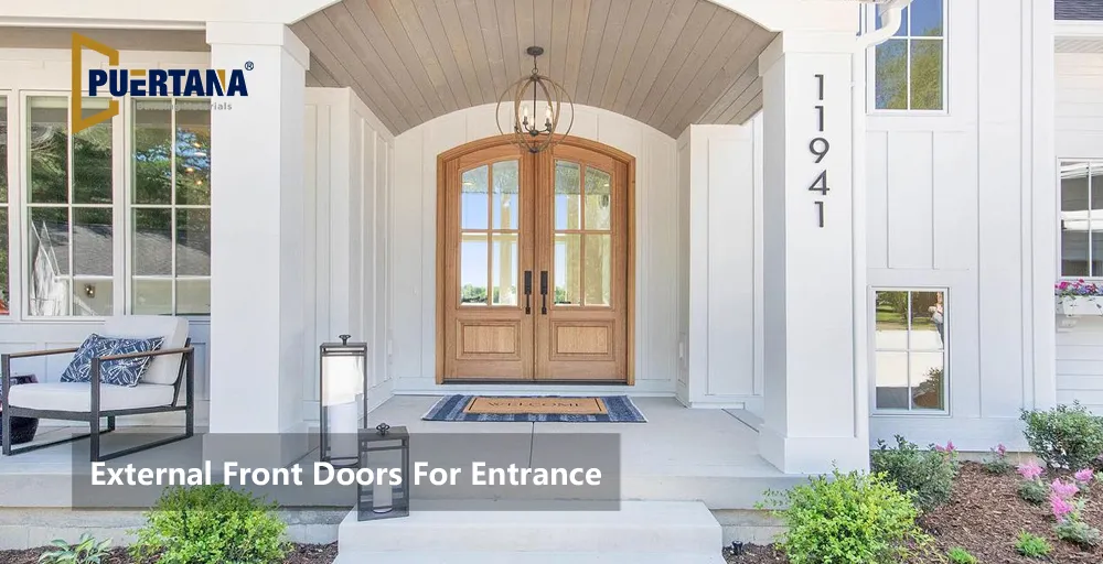 Wood French Front Entry Door