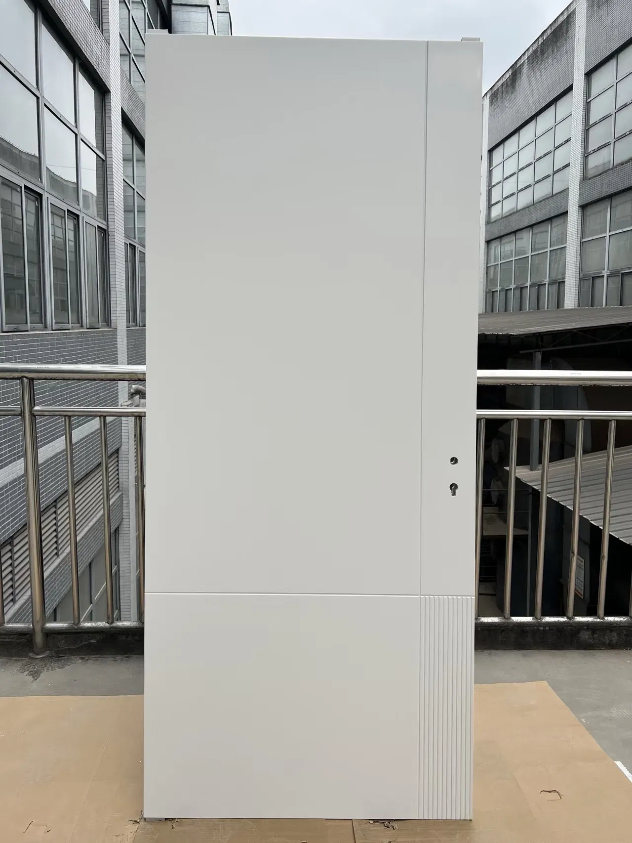 Interior Melamine Wood Veneer Flush Wooden Lacquer Solid Door