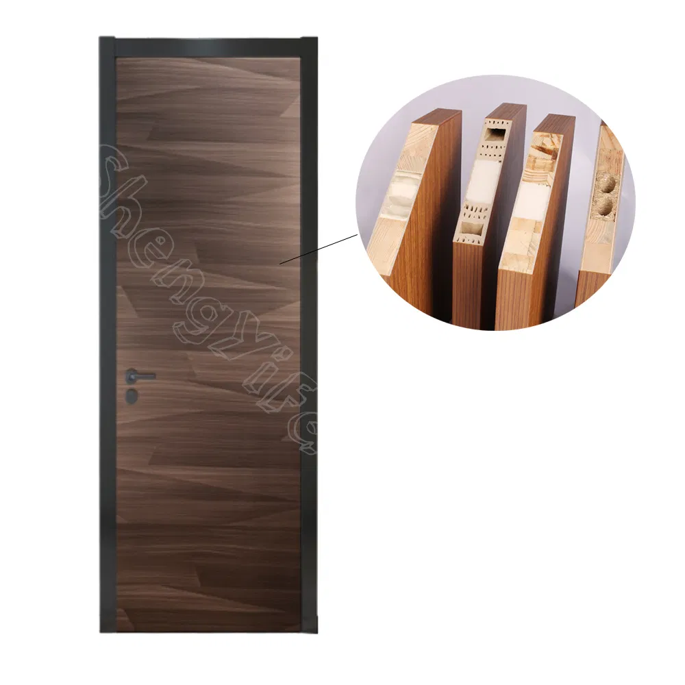 Shengyifa Modern Wooden Skeleton Design Melamine WPC House Hotel Interior Bedroom Door