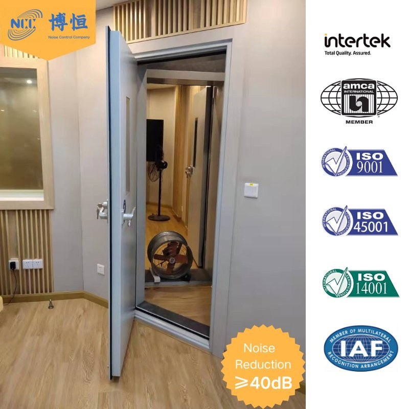 Custom Interior and Exterior Metal Sound Proof Acoustic Door for Recording Studio