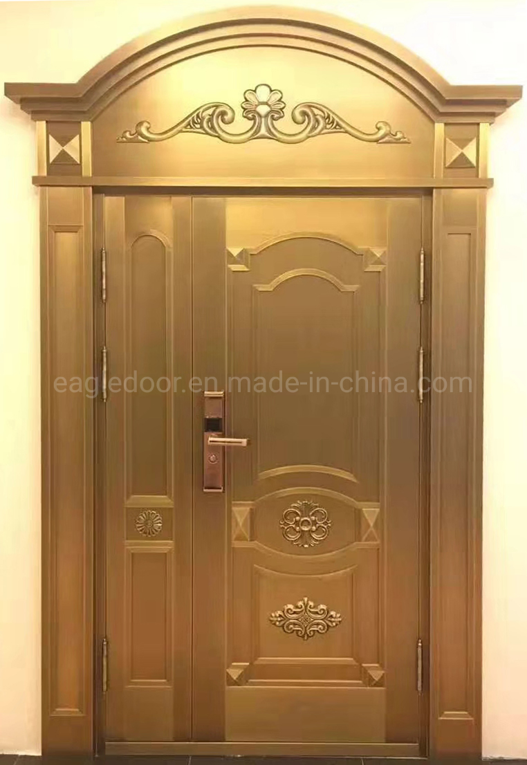 Africa Villa Exterior Main Door Copper Entry Doors Residential Glass Doors Design