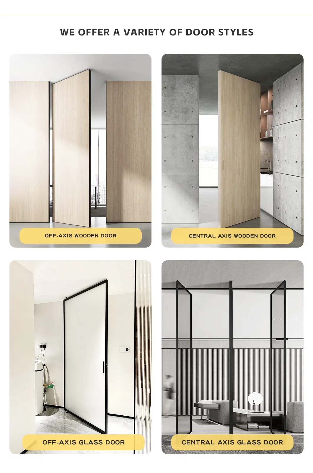 Modern Pivot Door Design