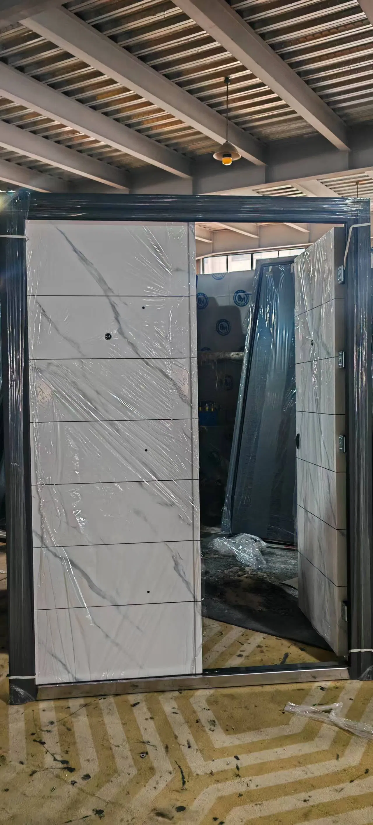 Supplier Cast Copper Steel Door Metal Front Door Design Exterior Safety Galvanized Steel Modern Front Entry Steel Door