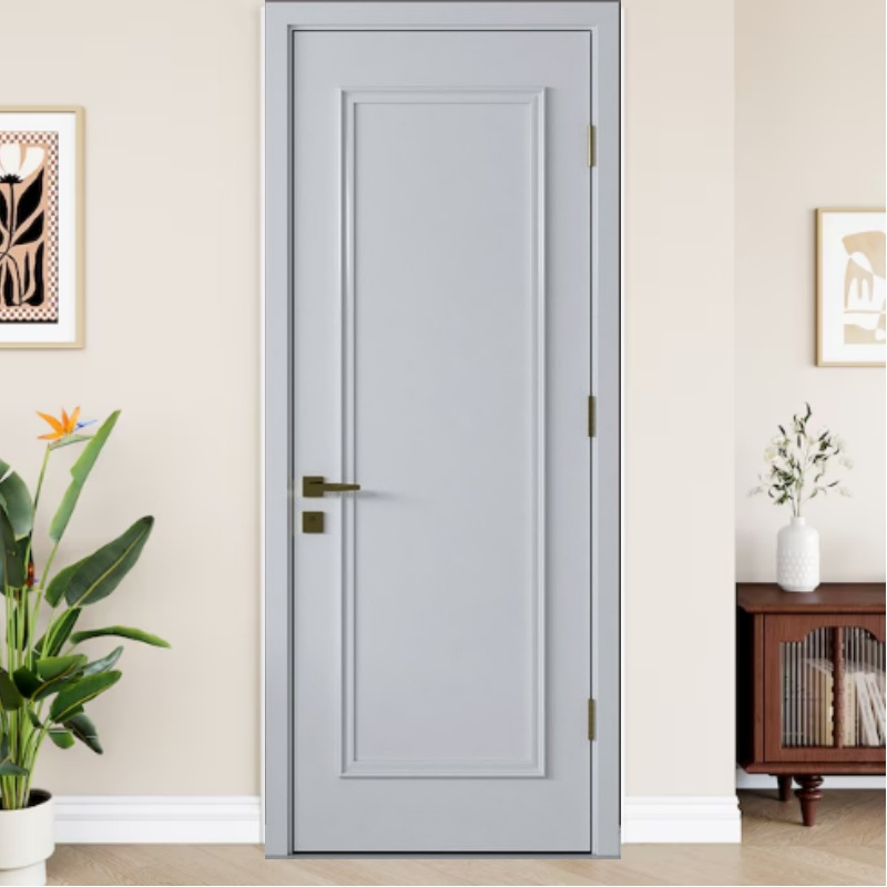 Customized Interior Wooden Assembly Door Laminated Flush MDF PVC WPC Door USA Market