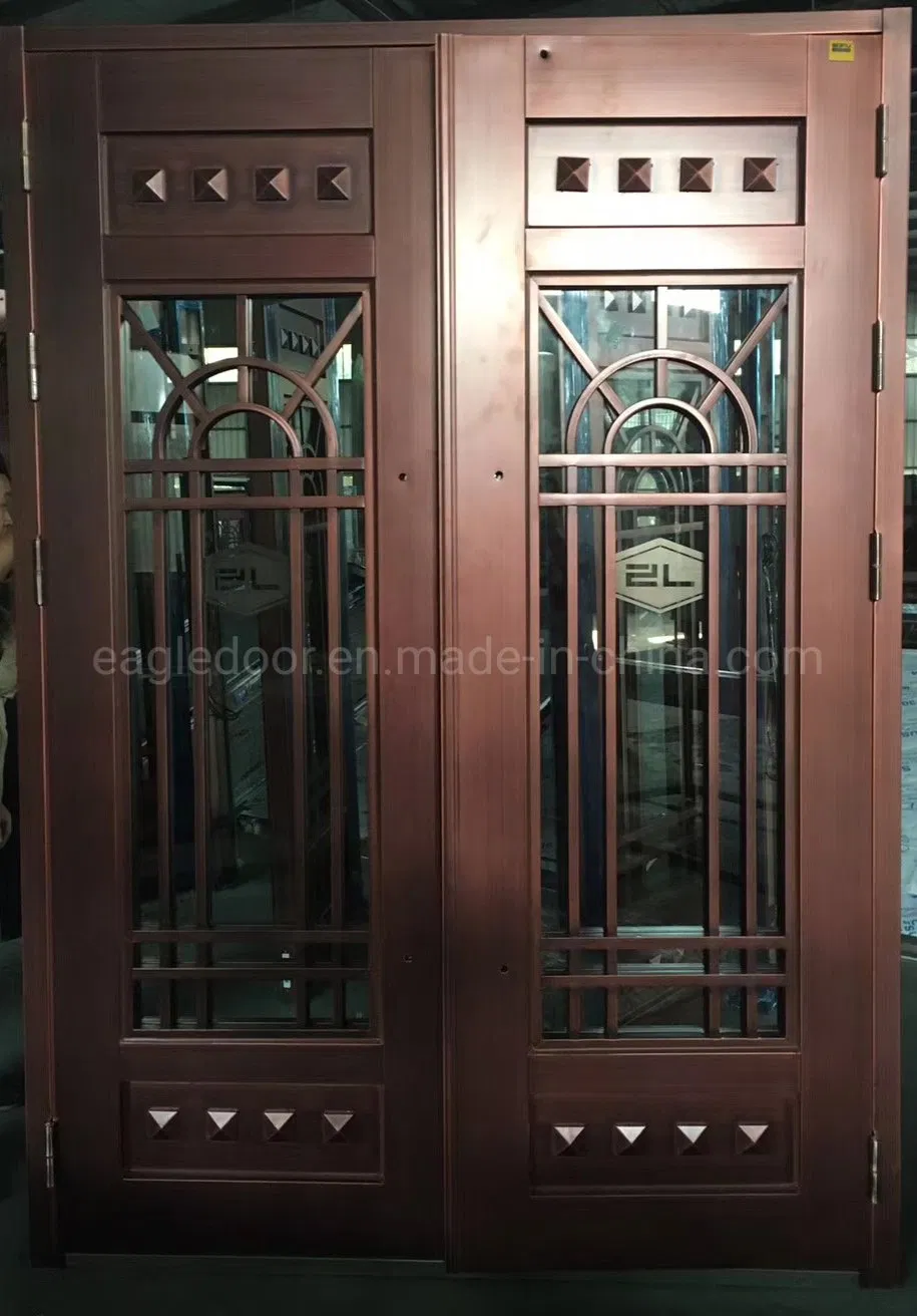 Africa Villa Exterior Main Door Copper Entry Doors Residential Glass Doors Design