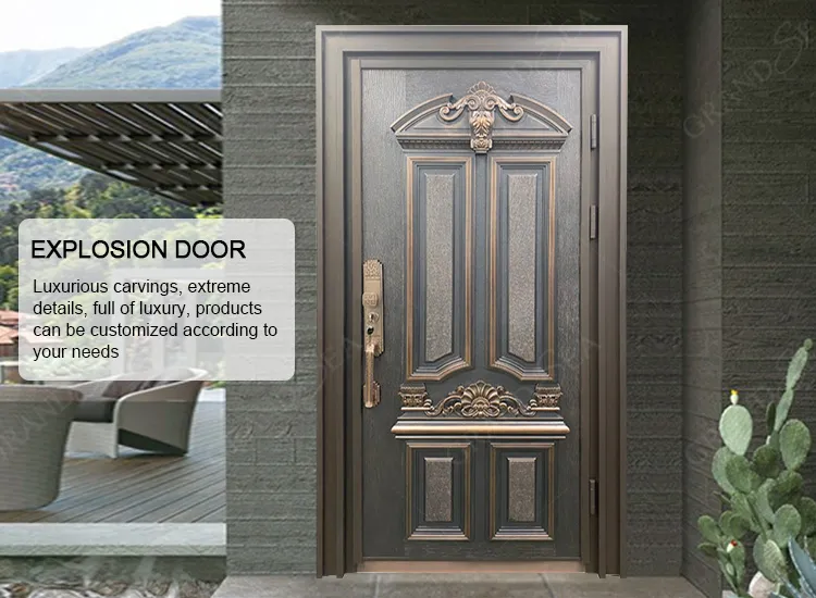 Luxury Villa Modern Double Entry Door
