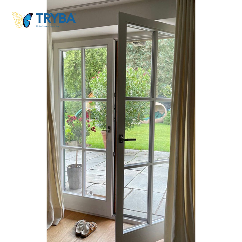 Multi-Chambered Frame Soundproof Low-E UPVC Casement Door for Studios
