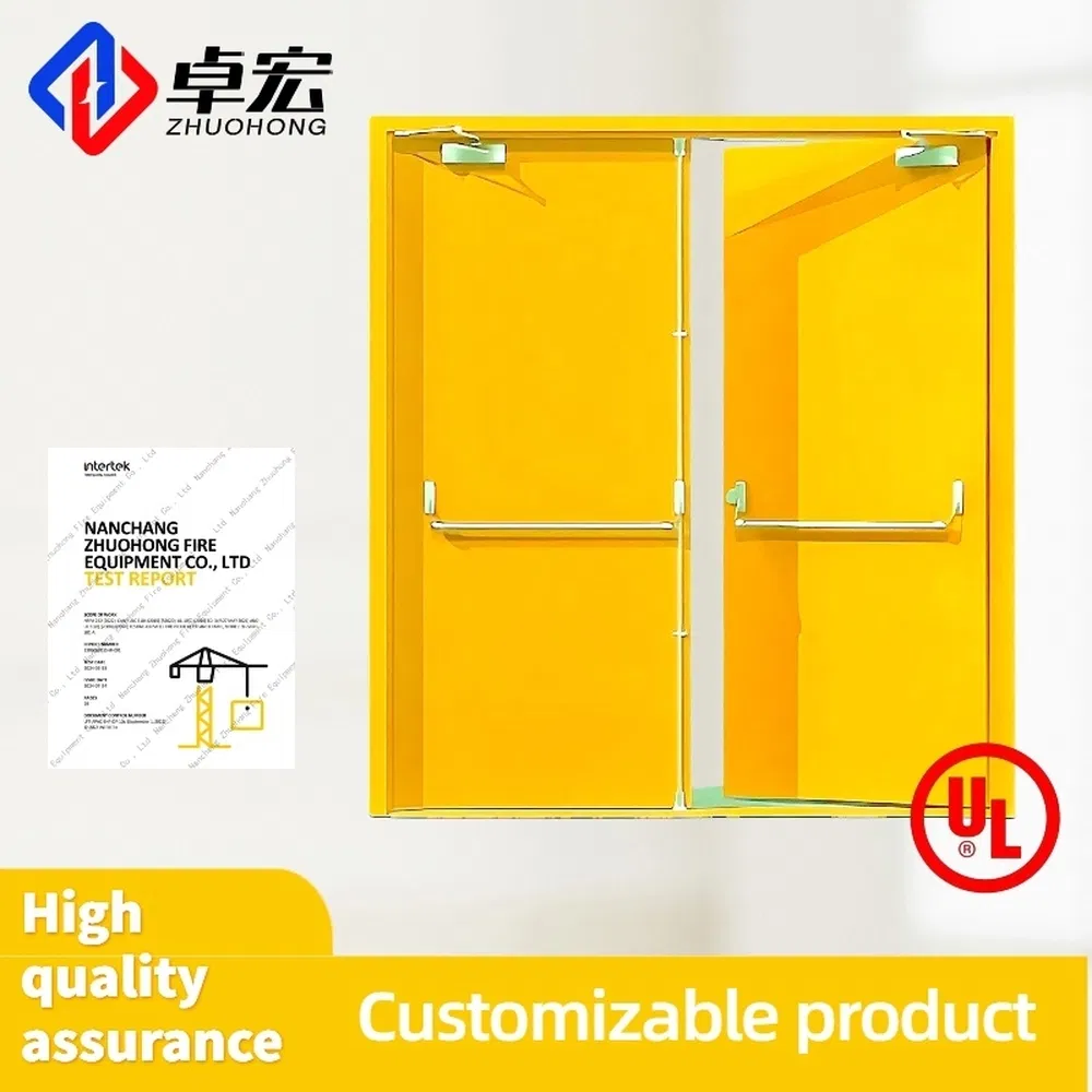 Resistant to Deformation Metal Soundproof Steel Fire Rated Door for Hospital Wards