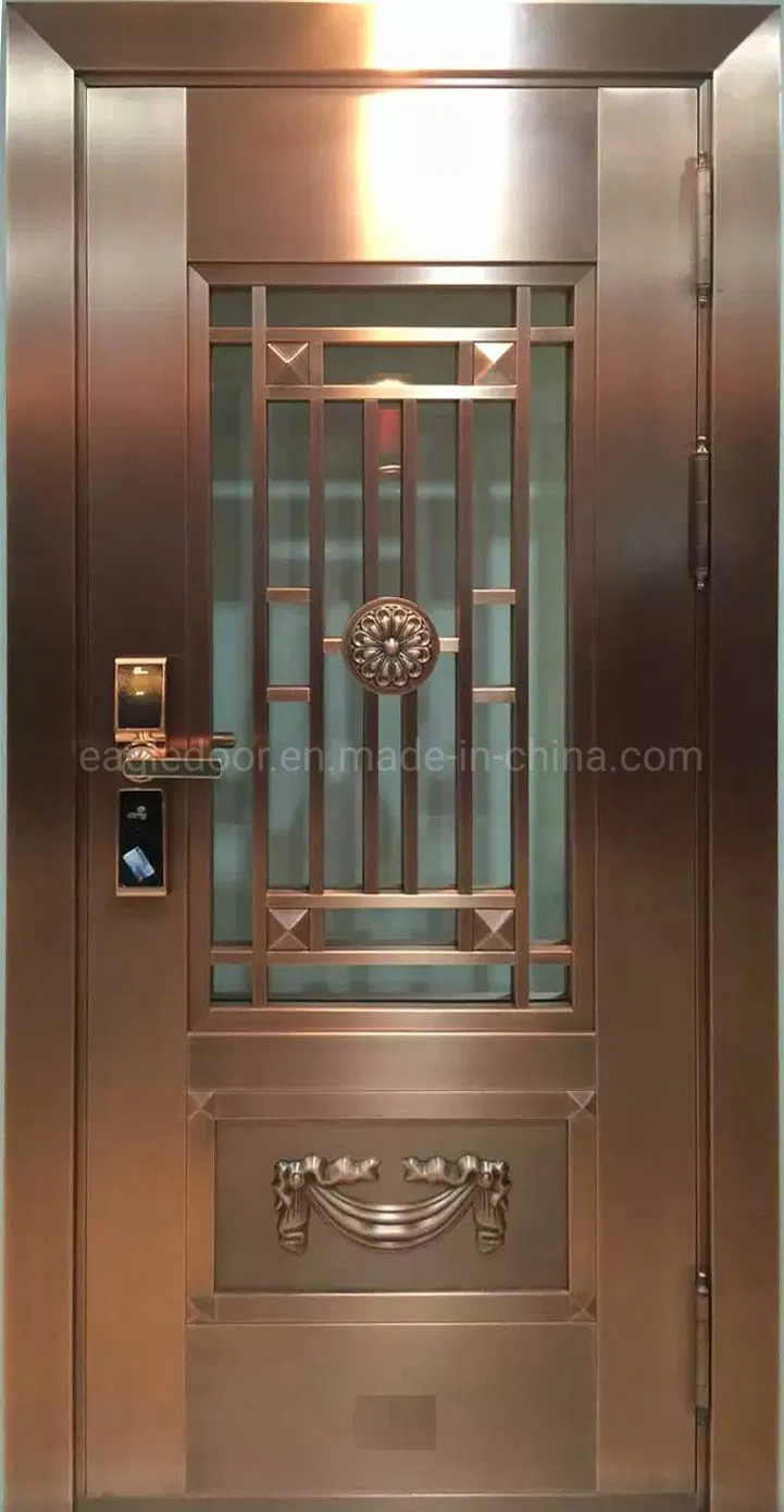 Exterior Position Copper Entry Doors Main Entrance House Door Design