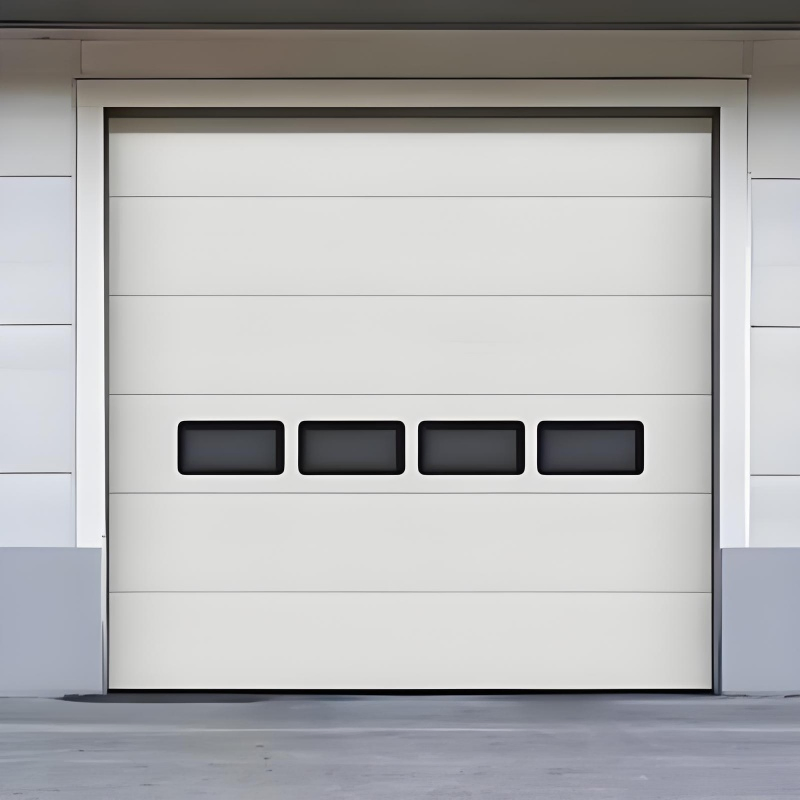 Industrial Automatic Overhead Steel Thermal Insulated Vertical Lifting Roll up Metal Exterior Garage or Sectional Door for Warehouse and Loading Docks