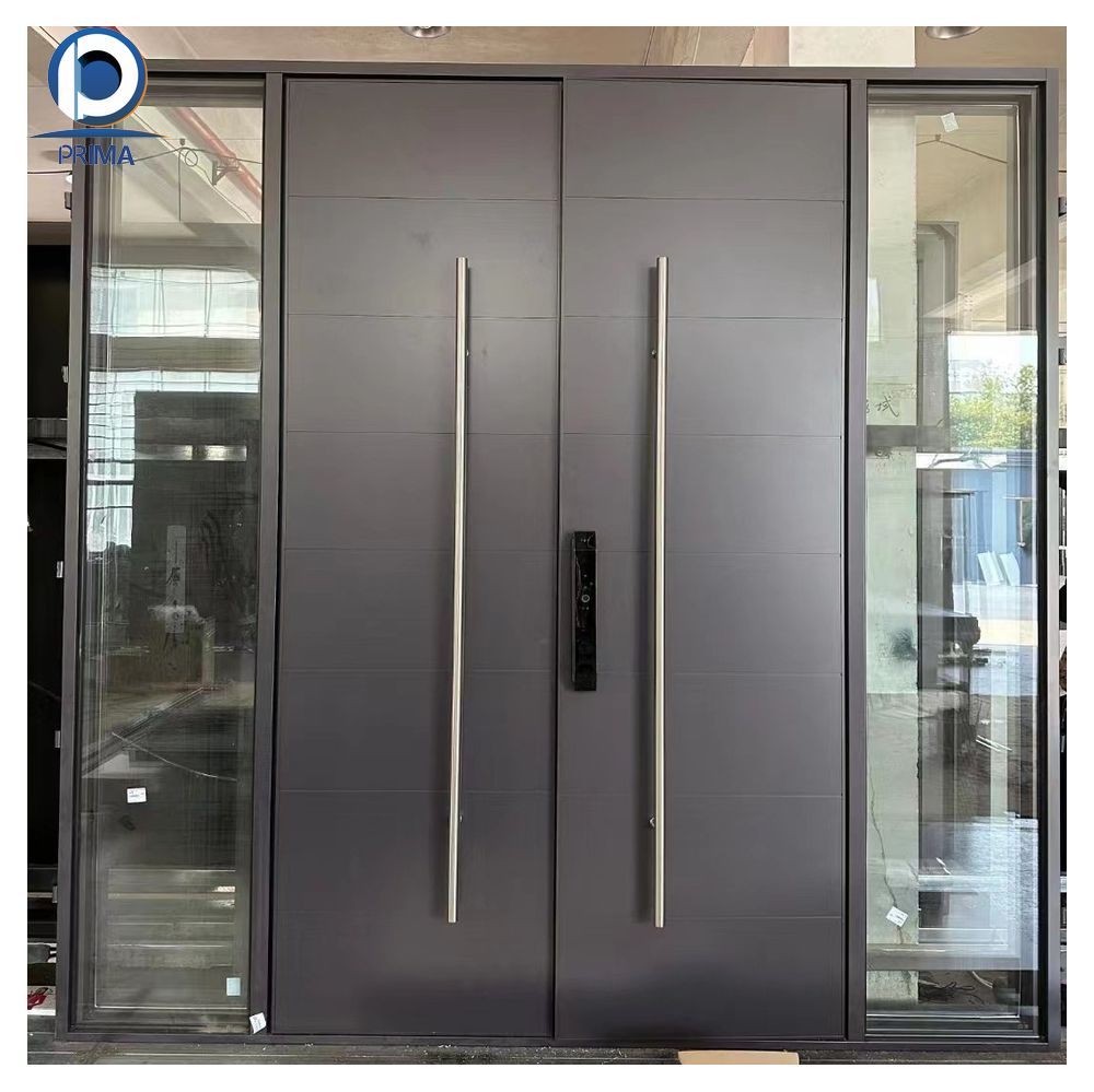 Light Luxury Villa Entry Door Carved Cast Aluminum Explosion-Proof Soundproof Features Class Security Door