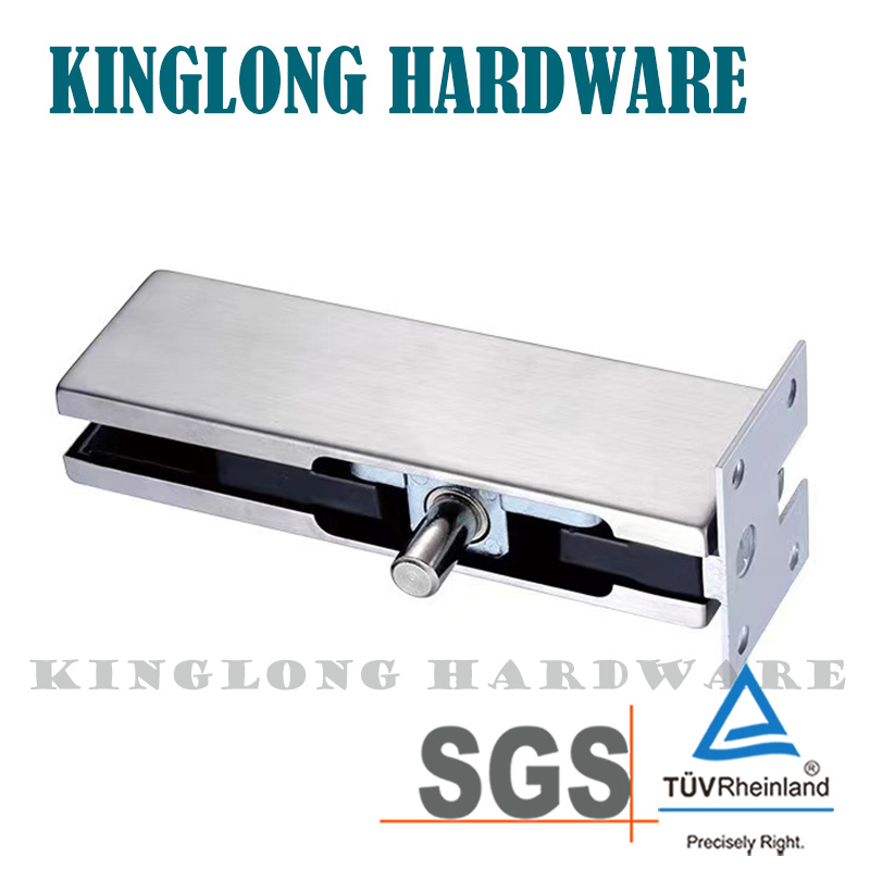 Stainless Steel Glass Door Fitting Bathroom Hotel Frameless Glass Door Patch Fitting Top Clamp