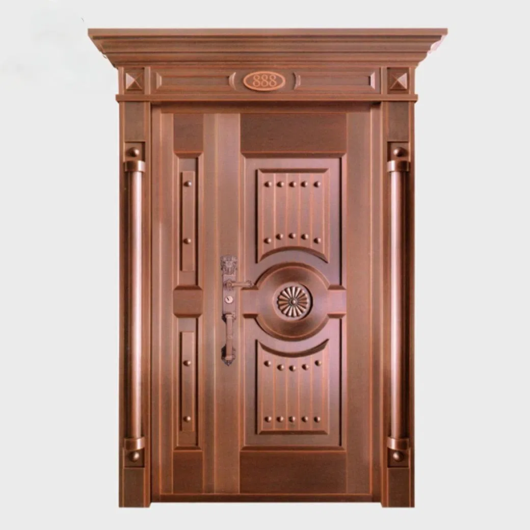 High Performance Majestically Majestic Cost Main Security Entrance Exterior Entry Copper Front Door for House