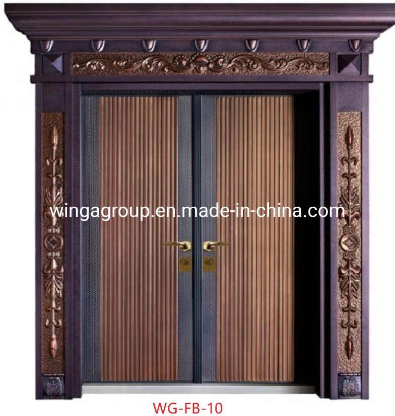 Classic Black Color Double Explosion Proof Aluminum Cast Door Wg-Fb-69