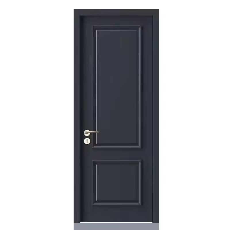 China Melamine Composite Wood Grain Interior Flush Doors Solid Wooden Flat Door