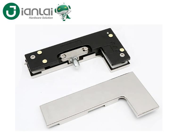 Frameless Glass Door Hardware Stainless Steel L Patch Fitting