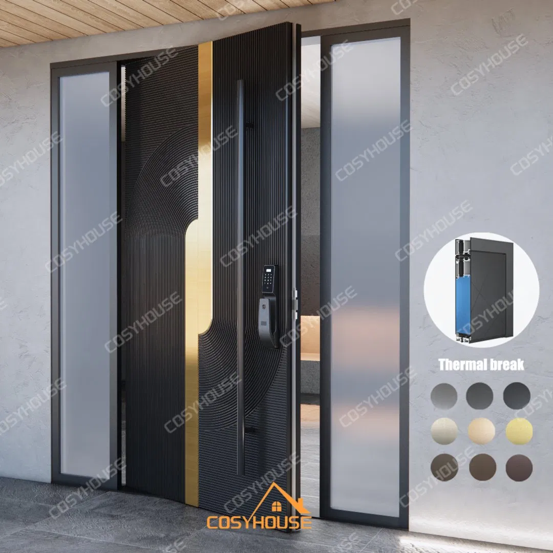 China Luxury Entrance Copper Door Manufacturer Custom Antique Copper Doors for Villa Bronze Entry Doors for Apartment