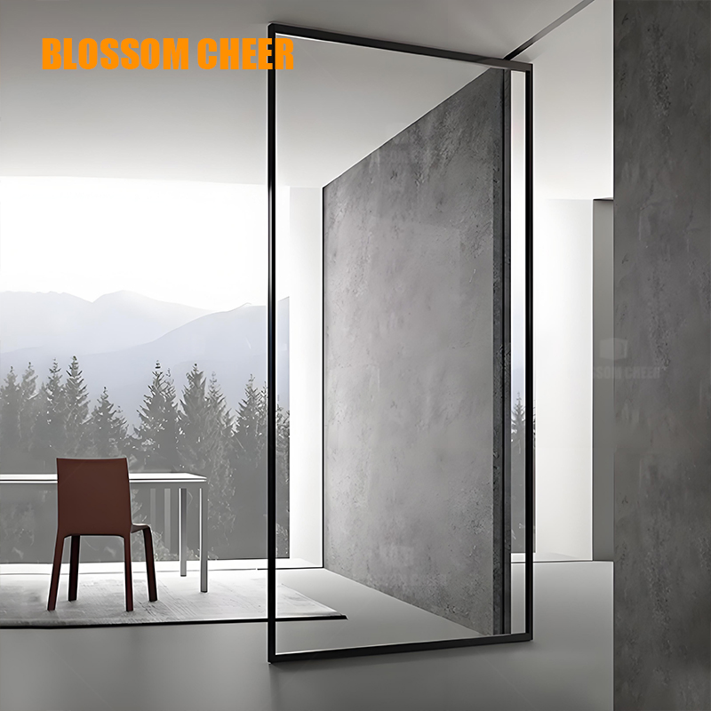 Premium Aluminum Pivot Doors with Glass for Modern Spaces