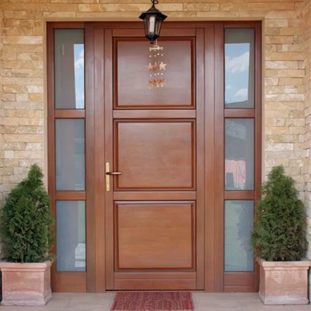 Modern Residential Frameless Glass Aluminium Front Entry Pivot Smart Lock Security Entrance Doors for Sale