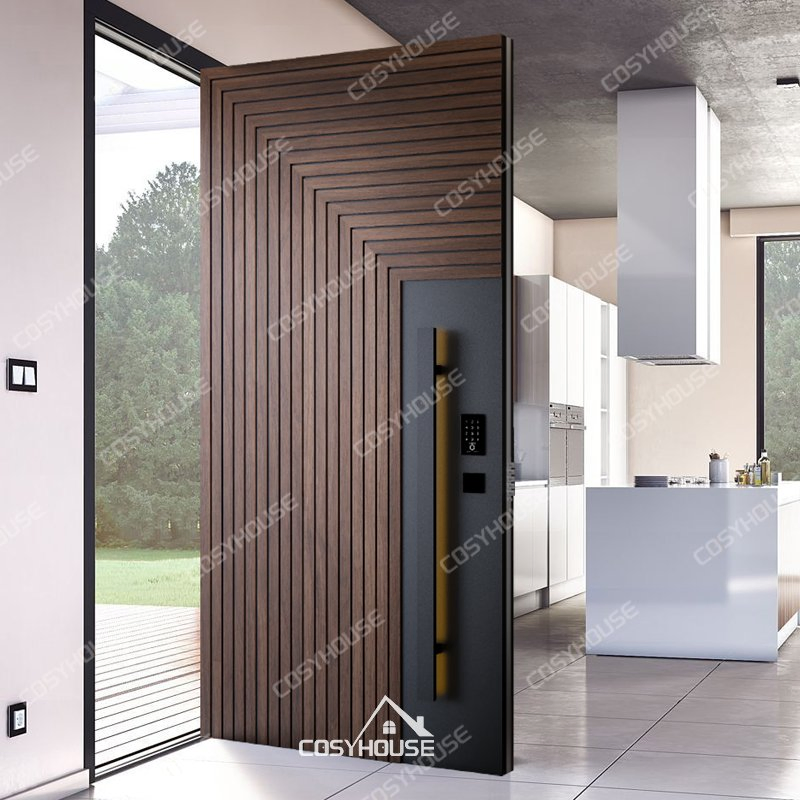 Heavy Duty Stainless Steel Security Door for Outdoor with Reinforced Frame
