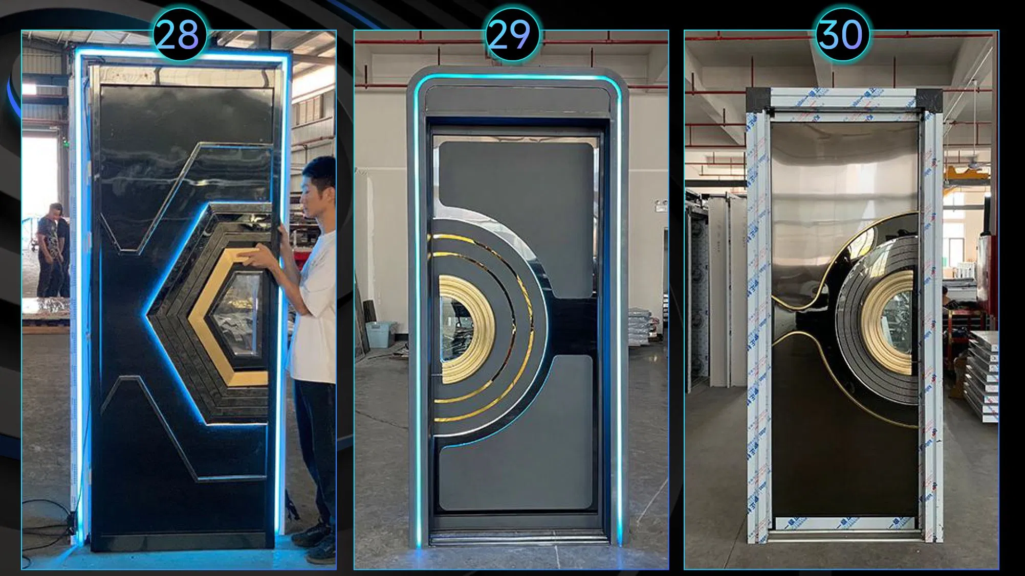 Fireproof Steel Contemporary KTV Doors Factory Price Professional 40db Soundproof for Computer Room Recording Studio