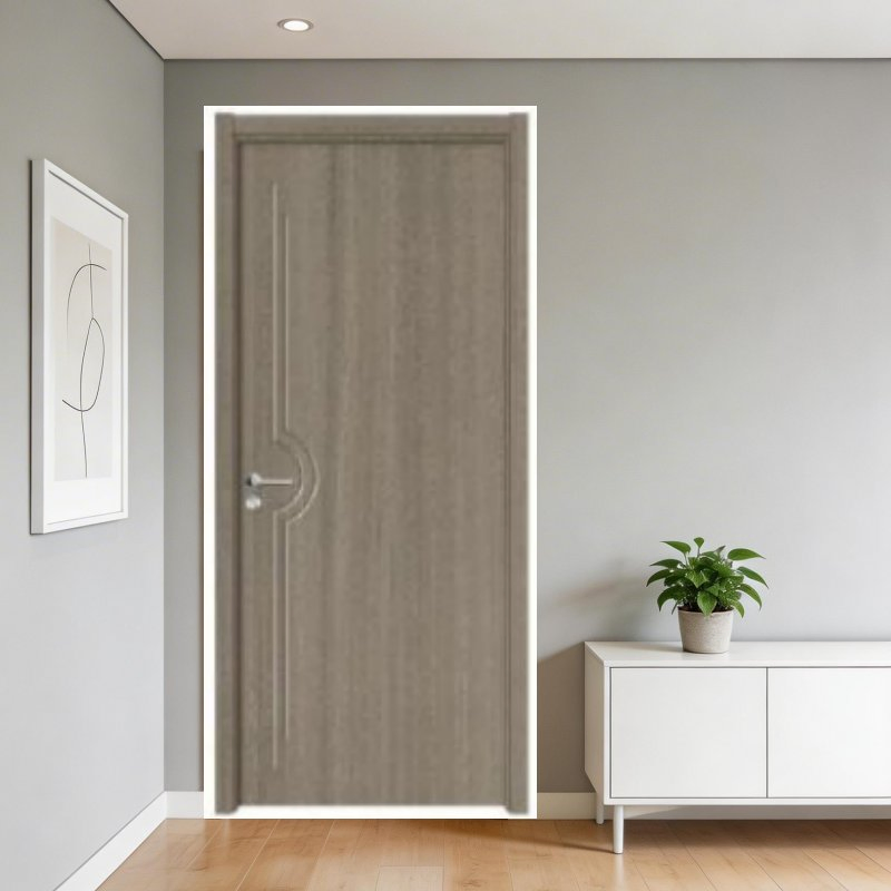 Customized Interior Wooden Assembly Door Laminated Flush MDF PVC WPC Door USA Market