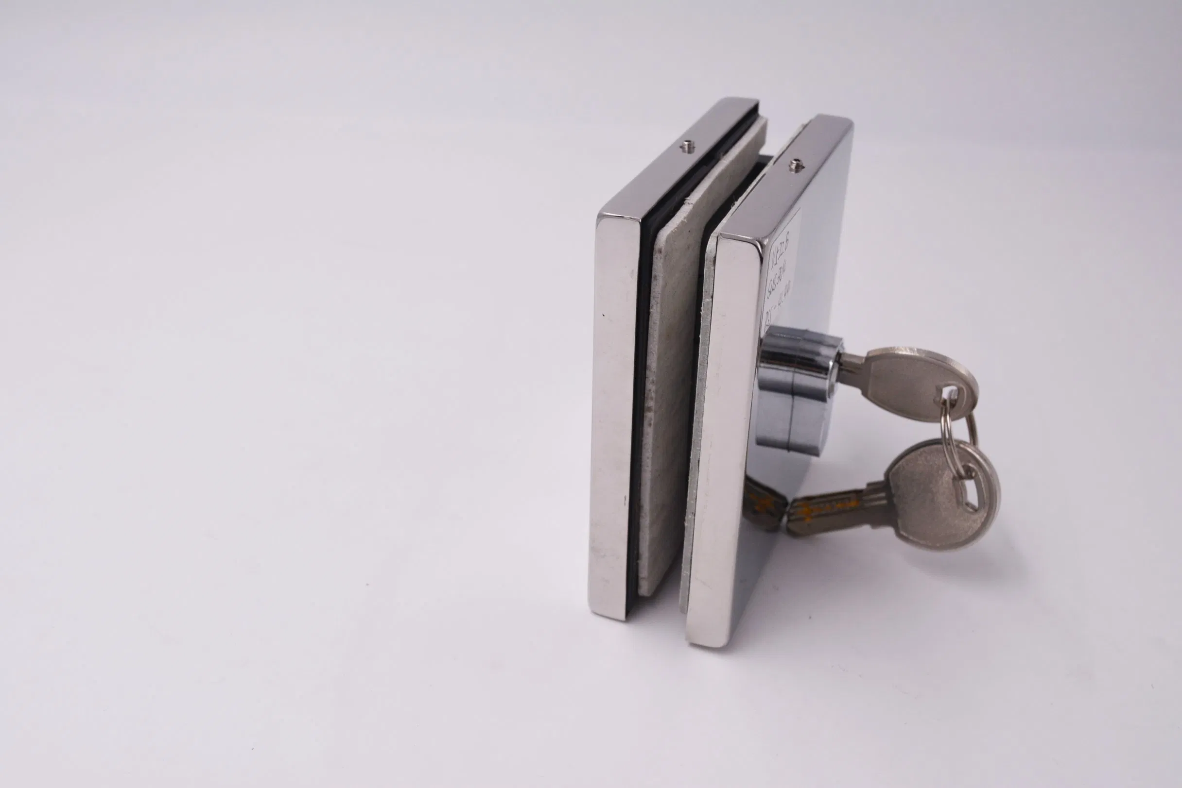Keyi Metal V-522b Stainless Steel 304 Frameless Glass Door Patch Fitting Square Glass Lock