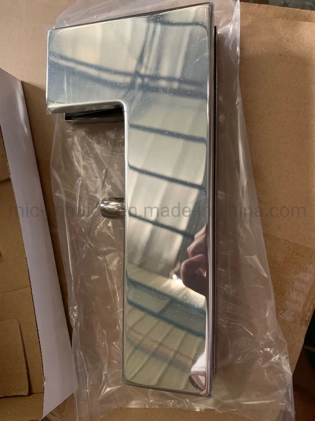 Frameless Glass Door Hardware Stainless Steel L Patch Fitting