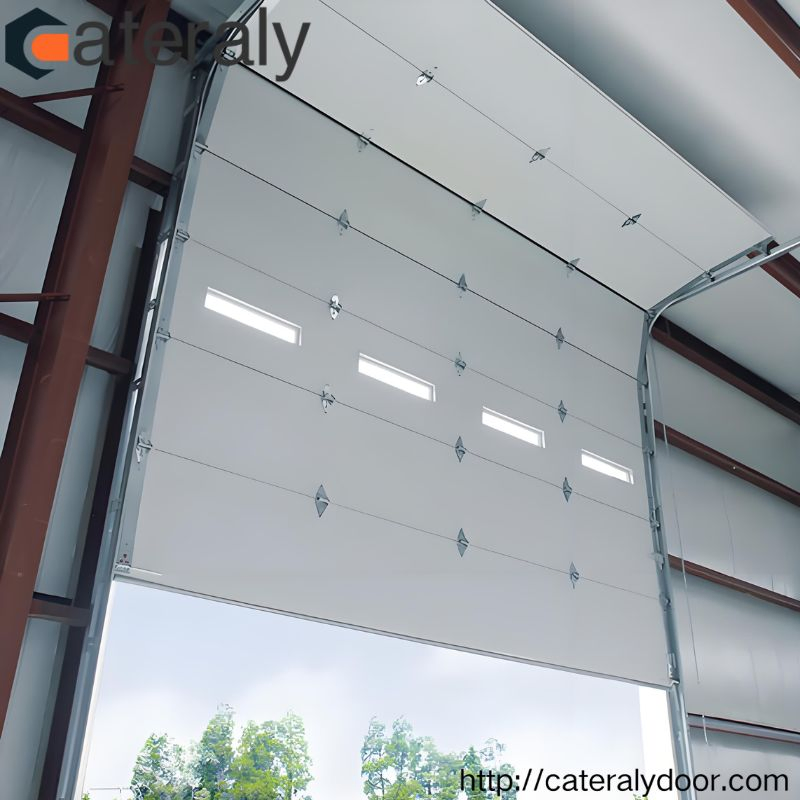 Factory Wholesale Sectional Door Reliable Industrial Door with Durable Online Support Services Available with Motor Garage Gate Automatic Door