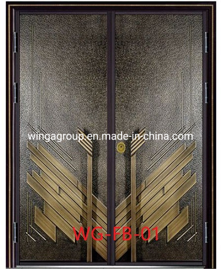 Nigeria Market Aluminum Cast Iron Security Explosion Proof Steel Door