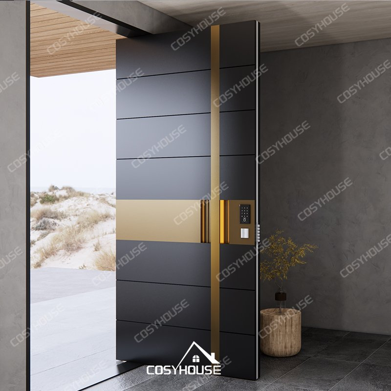Heavy Duty Stainless Steel Security Door for Outdoor with Reinforced Frame