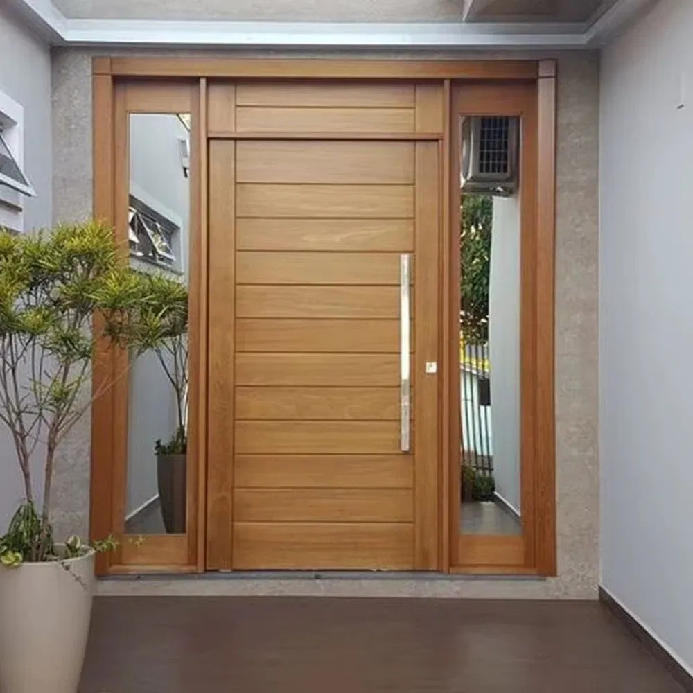 Modern Residential Frameless Glass Aluminium Front Entry Pivot Smart Lock Security Entrance Doors for Sale