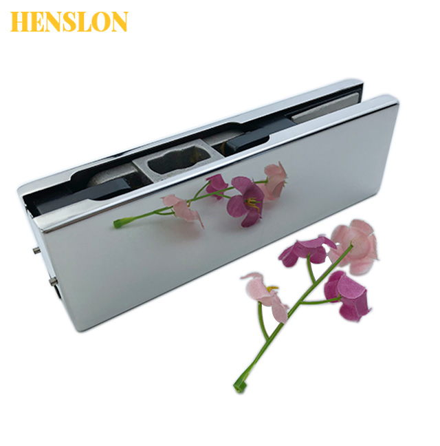 Office Stainless Steel Frameless Tempered Glass Door Pivot Patch Fitting Hydraulic Clamp