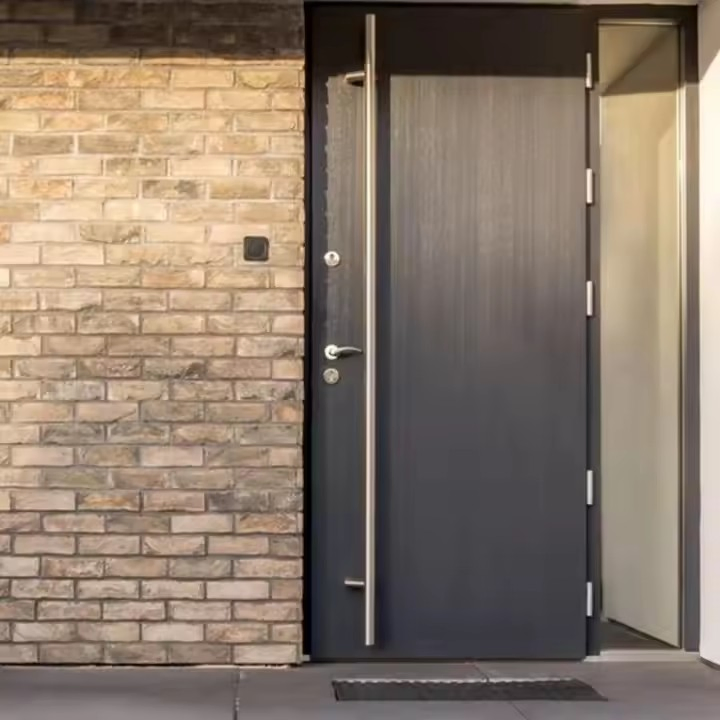 European Luxury Metal Lines Blue All Steel Thicken Soundproof Interior Metal Entry Door Turkish Door Studio Private Cinema Door