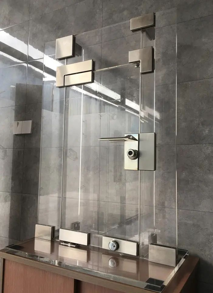 CE Heavy Duty Stainless Steel Frameless Door Glass Patch Fitting