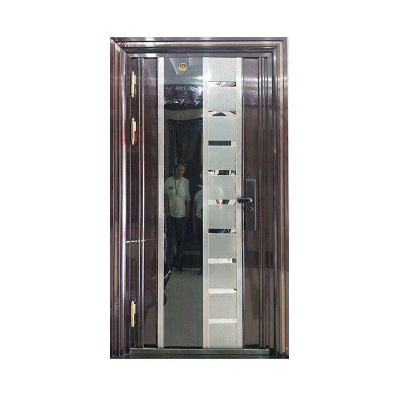 Burglarproof Steel Safety Entry Residential Exterior Steel Front Door