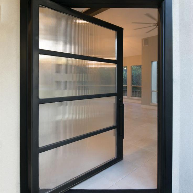 Exterior Market Store Use Casement Type Aluminium/Steel Glass House Customised Pivot Folding Window Doors