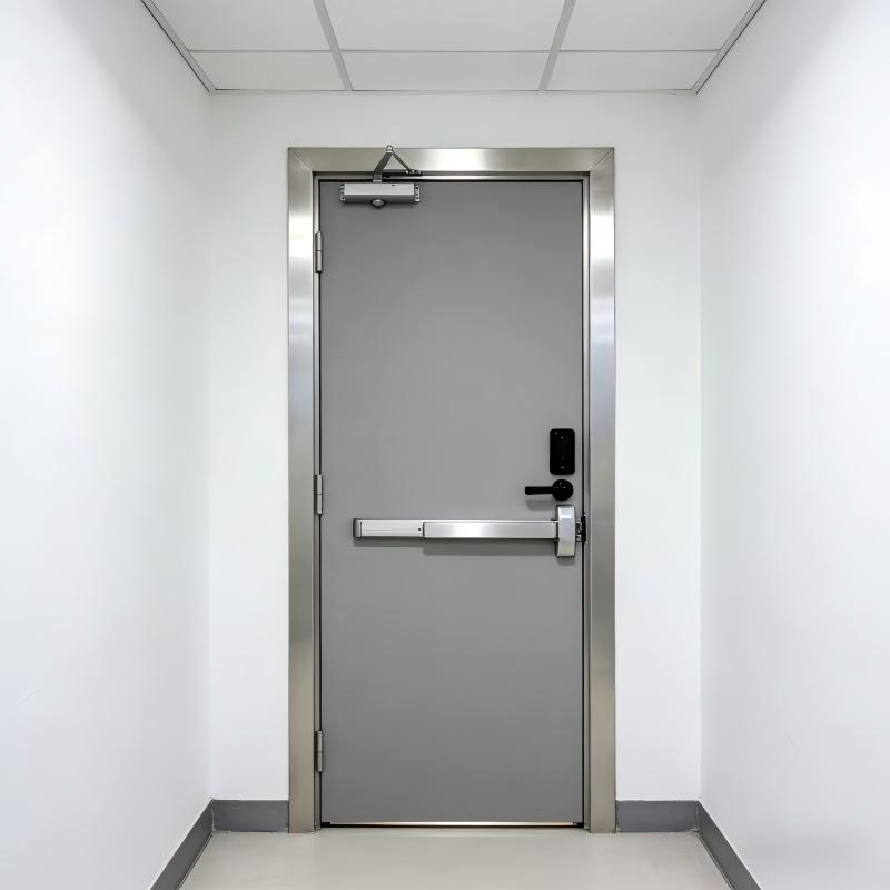 Soundproof Custom Stainless Steel Door for Professional Studio Use