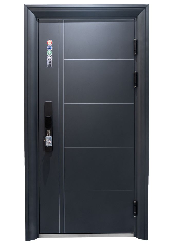 China Made 10cm Steel Security Door - Stainless Steel Interior Security Front Entrance Metal Double Single Guangdong Turkey New Iron Door