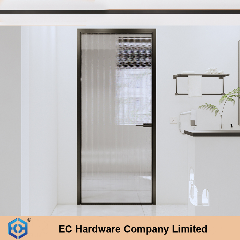 Aluminum Sectional Design Interior Aluminum Flush Modern Design Pivot Glass Door