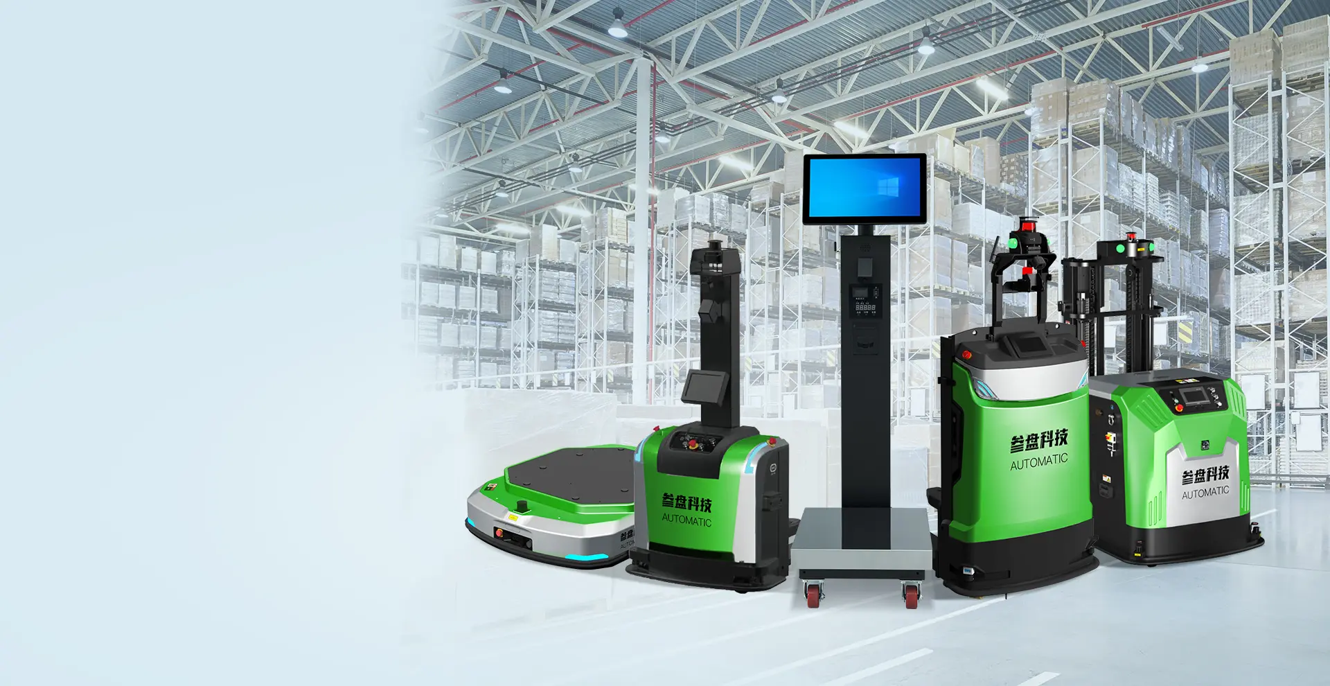 Autonomous forklift fleet collaborating in a smart warehouse