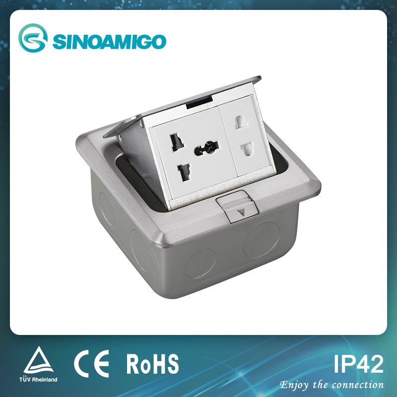 Tomadas de Piso Elétricas Quadradas de Alta Qualidade Europeia (SPU-1)