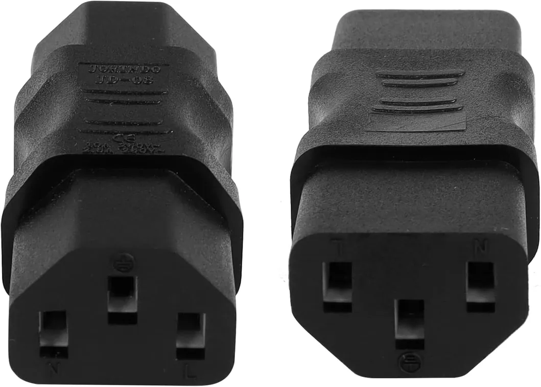 Adaptador IEC Masculino C14 para Feminino C13 Conector IEC PDU UPS Power
